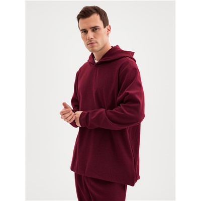 Кофта мужская, MINAKU, бордовая, размер 50