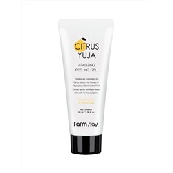 FARMSTAY - ПИЛИНГ - ГЕЛЬ ДЛЯ ЛИЦА С ЭКСТРАКТОМ ЮДЗУ CITRUS YUJA VITALIZING PEELING GEL, 100 МЛ