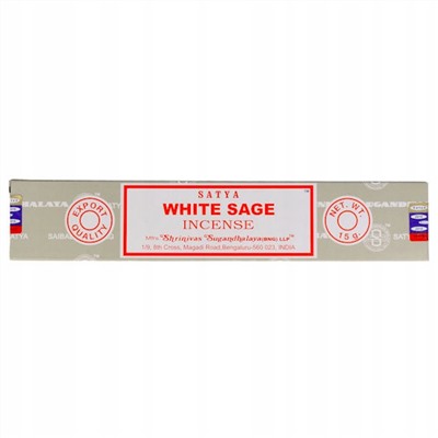 SATYA Бангалор Ароматические палочки White Sage 15 г х 12 уп.