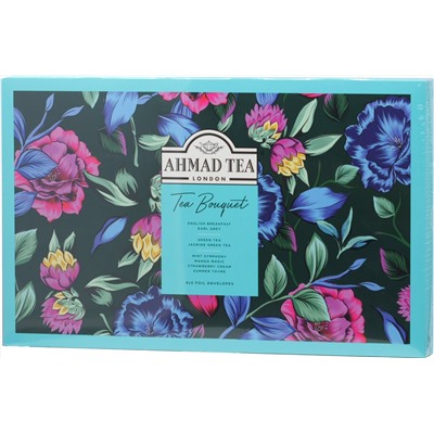 AHMAD TEA. Новый год. Ассорти Чайный букет карт.упаковка, 40 пак.