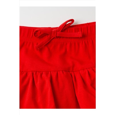 Комплект трикотажный для девочек: фуфайка (футболка), юбка-шорты PLAYTODAY, 1241304