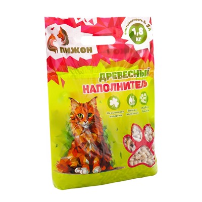 Наполнитель древесный «Пижон» 5 л