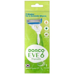 Станок для бритья для ЖЕНЩИН с несъемной головкой DORCO EVE/SHAI Vanilla-6 (1 шт.), SXA 300-1P