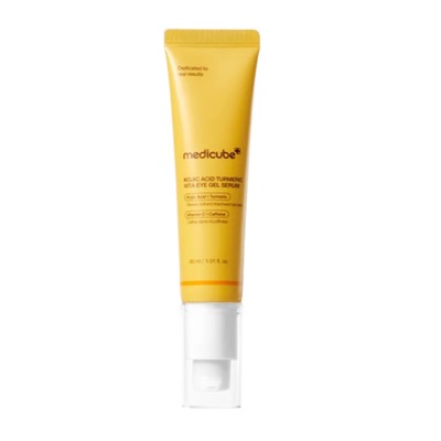 Medicube Осветляющая гель-сыворотка для глаз с койевой кислотой Kojic Acid Turmeric Vita Eye Gel Serum