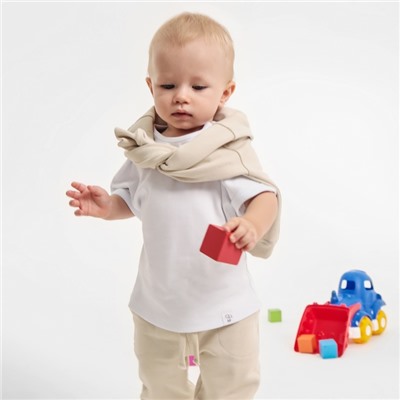 Штанишки детские MINAKU: Basic Line BABY, рост 62-68 см, бежевые