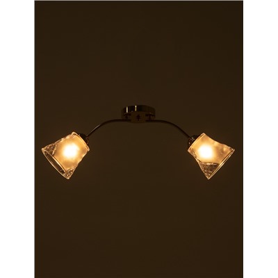 Люстра 12276/2FGD, 2×40 Вт, E27, 60×18×23 см, золото