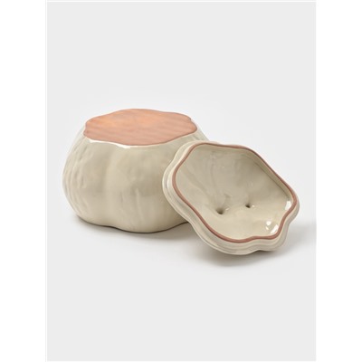 Горшок для запекания Борисовская керамика «Тыква», 2.4 л, бежевый