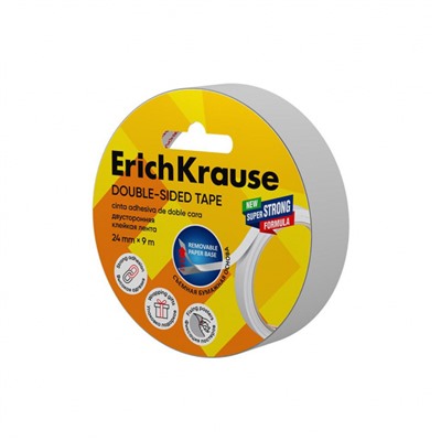 Клейкая лента двусторонняя 24 мм х 9 м 58743 ErichKrause