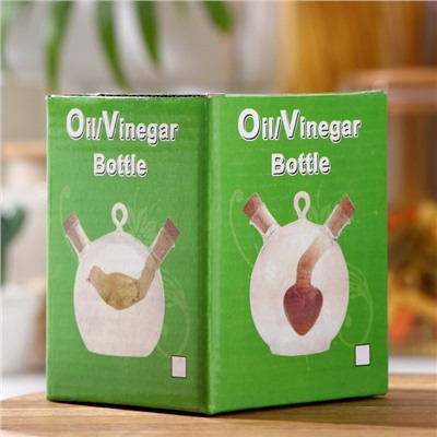 Бутыль стеклянная для соусов и масла 2 в 1 «Фьюжн. Сфера», 180/70 мл, 8×8×8.5 см