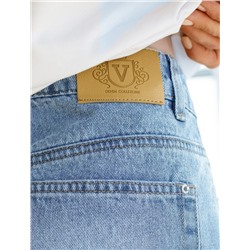 Шорты из эластичного денима