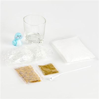 Делаем свечу своими руками «Змея», набор для творчества, синяя