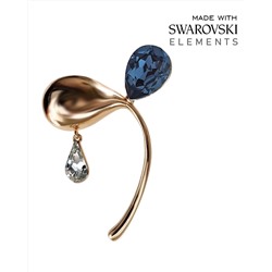 Брошь с кристаллами Swarovski