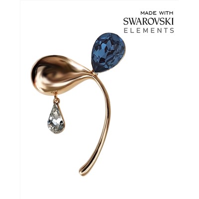 Брошь с кристаллами Swarovski