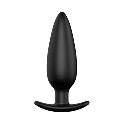 Черная анальная пробка №07 Self Penetrating Butt Plug - 12 см.