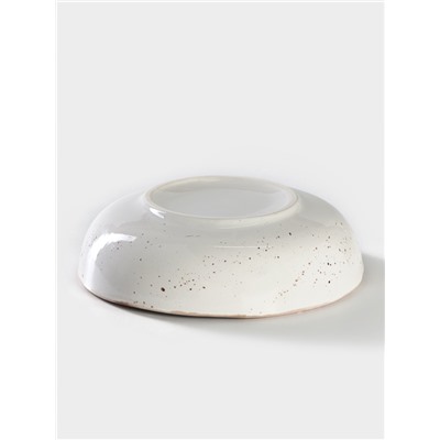 Тарелка Хорекс Punto bianca, 600 мл, d=18.5 см, фарфор, белая