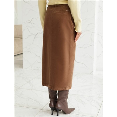 Юбка из эластичного микро-вельвета