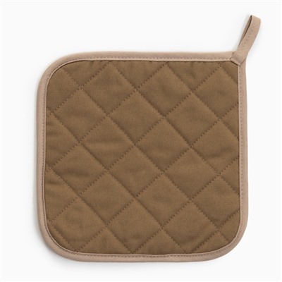 Прихватка «Этель. Уютных вечеров» саржа, 19×19 см,100% хл, ватин 250 г/м²