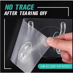 Прозрачные крючки одной лентой 6 штук