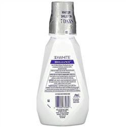 Crest, 3D White Brilliance, отбеливающий ополаскиватель для рта, без спирта, чистая мята, 500 мл (16,9 жидких унций)
