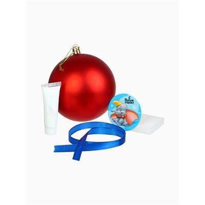 УЦЕНКА Набор для творчества: новогодний шар с отпечатком ручки Дамбо, красный