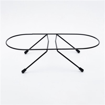 Набор из 2 мисок, 2×500 мл, на чёрной подставке, нержавеющая сталь