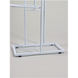 Подставка для цветов Greengo, 4 полки, 43×22×82 см, напольная, металл, белая