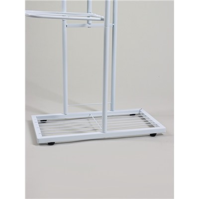 Подставка для цветов Greengo, 4 полки, 43×22×82 см, напольная, металл, белая