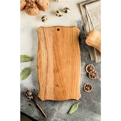 Доска разделочная и сервировочная Дарим Красиво «Восточная», массив дуба, 20×34×2.4 см