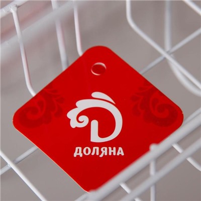 Полка для кухни подвесная Доляна, белая