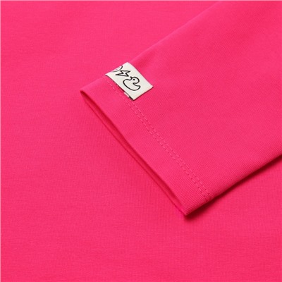 Футболка детская с длинным рукавом KAFTAN, размер 30 (98-104 см), розовая