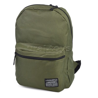 Рюкзак "Khaki" подростковый 40x29x17 см (14 л) 250 г, 1 отделение на молнии, 1 передний карман, темно-зеленый