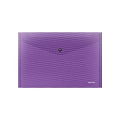 Папка с кнопкой  А4 180мкм 50314 Glossy Vivid полупрозрачная ассорти ErichKrause
