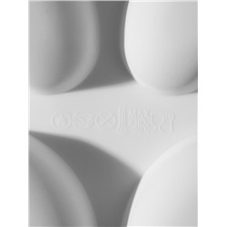 Форма для муссовых десертов и выпечки KONFINETTA «Сердца», 30×17.5×3 см, 8 ячеек (6.2×6 см), силикон, белая