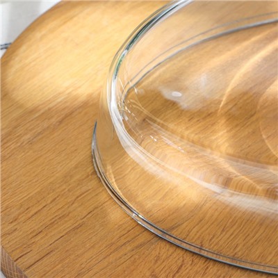 Форма для запекания и выпечки овальная Paşabahçe Borcam, 2 л, жаропрочное стекло, прозрачная