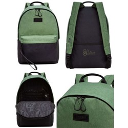 Рюкзак молодежный RQL-417-5/1 оливковый 30х44х15 см GRIZZLY