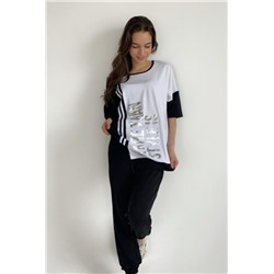 Футболка 8086 (Черный)