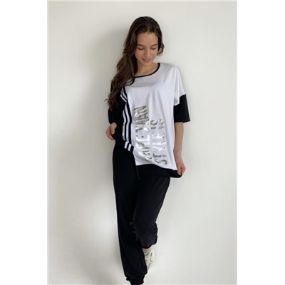 Футболка 8086 (Черный)