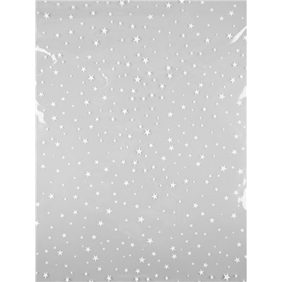 Плёнка глянцевая прозрачная «Звёздочки», 0.6×10 м