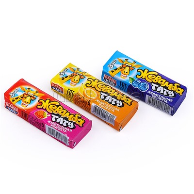 Жевательные конфеты с татуировкой "Жевамба Тату" ассорти 9гр*80шт