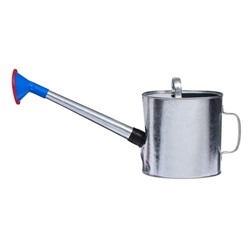 Лейка с длинным носиком, 8 л, с рассеивателем, оцинкованная, носик d=25 мм