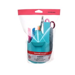 Набор настольный на вращающейся подставке 5 предметов, ErichKrause Mini Desk, Pastel Mint, пластиковый, мятный
