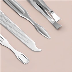 Набор маникюрный Paris, 6 предметов, в футляре, в PVC - пакете, МИКС