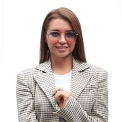 Очки солнцезащитные женские OneSun, uv 400, линза 4.5×5 см, дужка 13 см, ширина 13 см, двухцветные