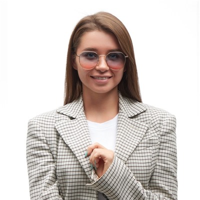 Очки солнцезащитные женские OneSun, uv 400, линза 4.5×5 см, дужка 13 см, ширина 13 см, двухцветные