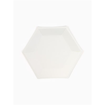 Посуда одноразовая бумажная на 20 персон, 40 предметов, бело-золотой цвет