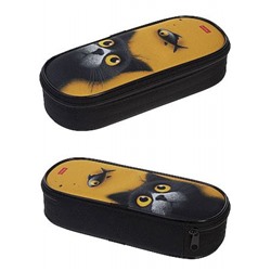 Пенал 1 отделение на молнии 220х90х50 мм "Пушистый философ" (095129) 73300 Хатбер