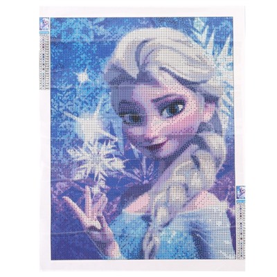 Алмазная вышивка полное заполнение «Эльза» Холодное сердце, 30×40 см, на холсте