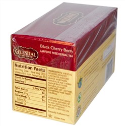 Celestial Seasonings, Травяной чай, Черная вишня, без кофеина 20 чайных пакетиков, 1.6 унции (44 г)