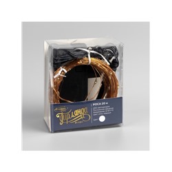 Гирлянда «Нить» 20 м роса, IP20, медная нить, 200 LED, свечение белое, 12 В