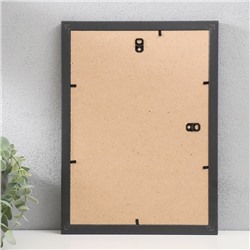 Фоторамка для фото 21×29.7 см (A4) «МИРАМ», пластик, чёрный, (пластиковый экран)